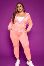 Load image into Gallery viewer, Solid color velvet leisure two-piece （AY1374）
