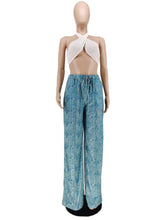 Load image into Gallery viewer, Fashion Print Pocket Wide Leg Pants （Only pants）AY2348
