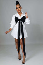 Load image into Gallery viewer, Butterfly Tie Shirt Dress（AY2230）
