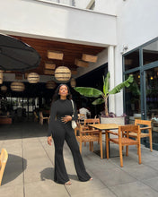 Load image into Gallery viewer, Slit Flared Pants Two Piece Set（AY2341）
