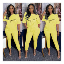 Load image into Gallery viewer, Fashion Printed Short Sleeve T-Shirt Set（AY1972）
