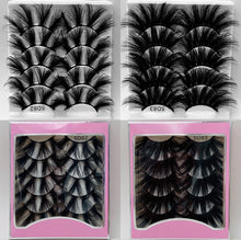 Load image into Gallery viewer, 5 pairs of 25mm mink eyelashes
