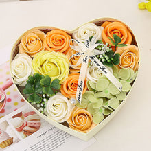 Load image into Gallery viewer, Valentine&#39;s Day Christmas Soap Flower Rose Bouquet Heart-shaped Gift Box（AE4087）
