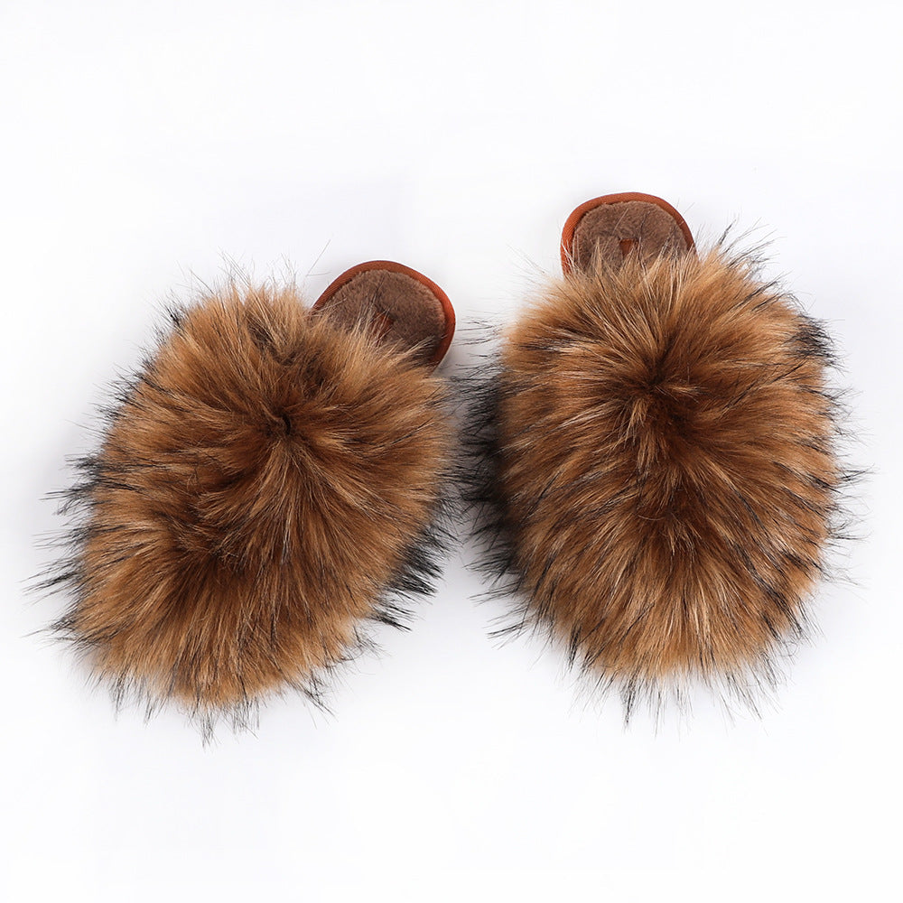 New fashion plush Baotou slippers (HPSD110)