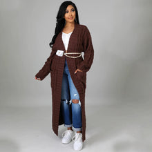 Load image into Gallery viewer, Casual long sleeved sweater coat (AY2395)
