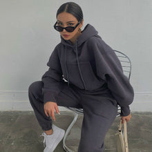 Load image into Gallery viewer, Solid Color Hoodie Two Piece Set（AY2364）
