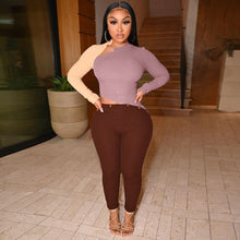 Load image into Gallery viewer, Sexy Patchwork Button Two Piece Set（AY1788）
