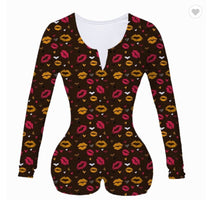 Load image into Gallery viewer, Valentine&#39;s Day rose print jumpsuit AH2033
