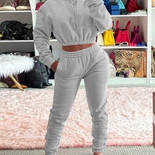 Load image into Gallery viewer, Solid color plus velvet leisure suit(AY1525)
