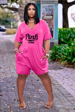 Load image into Gallery viewer, PINK printed jumpsuit（Non-brand) AR2116
