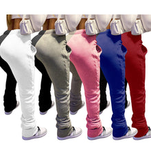 Load image into Gallery viewer, Hot selling color matching padded pleated pants(A11102)
