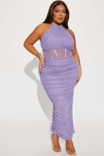 Load image into Gallery viewer, Neck Sleeveless Mesh Double Split Sexy Party Dress AY2703
