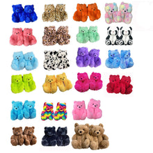 Load image into Gallery viewer, Hot selling teddy bear slippers
