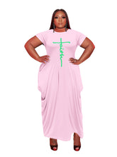 Load image into Gallery viewer, Solid color short-sleeved irregular dress（AY1376）
