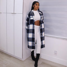 Load image into Gallery viewer, Fashion plaid long shirt jacket（AY1591）
