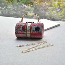 Load image into Gallery viewer, Diamond-studded dollar cylinder bag AB2002
