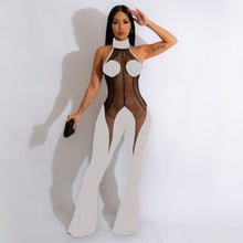 Load image into Gallery viewer, Solid color mesh stitching sexy jumpsuit AY2712
