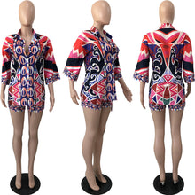 Load image into Gallery viewer, Fashion Printed Shirt Shorts Set（AY2298）
