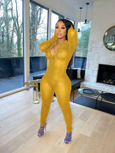 Load image into Gallery viewer, Solid color mesh long sleeve jumpsuit（AY1587）
