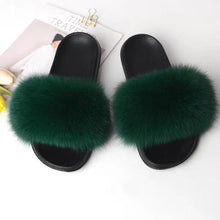 Load image into Gallery viewer, Fashion Solid color fur slippers
