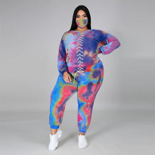 Load image into Gallery viewer, Tie-dye fashion long sleeve casual suit（AY1302）
