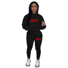 Load image into Gallery viewer, Personalized printed casual fashion hoodie two-piece set AY2566
