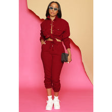 Load image into Gallery viewer, Fashion solid color two-piece set(AY2439)
