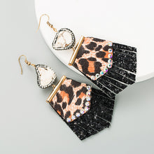 Load image into Gallery viewer, Fashion leopard-print diamond earrings（AE4056）
