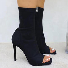 Load image into Gallery viewer, Hot selling fish mouth high heel ankle boots(A11131)
