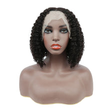 Load image into Gallery viewer, Human hair T-shaped lace bob curly wave wigs（AH5029）
