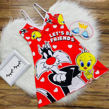 Load image into Gallery viewer, Cartoon print suspender dress（AY1566）
