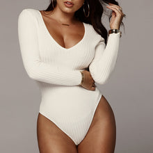 Load image into Gallery viewer, V-neck long-sleeved one-piece top（AY1592）

