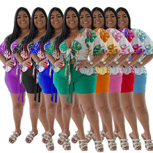 Load image into Gallery viewer, Casual Printed T-Shirt Shorts Set（AY1726）
