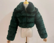 Load image into Gallery viewer, Hot sale lapel faux fur short coat(AY1356)
