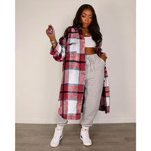 Load image into Gallery viewer, Fashion plaid long shirt jacket（AY1591）
