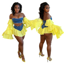 Load image into Gallery viewer, Fashion denim two piece set AY2154
