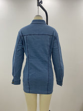 Load image into Gallery viewer, Fashion stretch slim mid-length denim jacket（AY1427)
