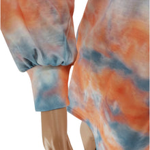 Load image into Gallery viewer, Fashion Print Tie Dye Dress (with Waist Bag)AY1785
