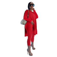 Load image into Gallery viewer, Solid color mid-length slit long-sleeved trousers suit（AY1297）

