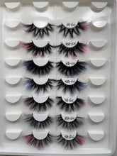 Load image into Gallery viewer, Color Mink Hair False Eyelashes (1pair ) AH5058
