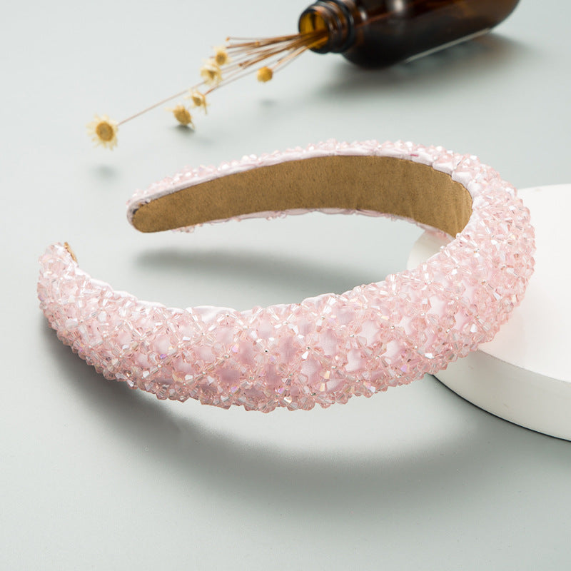 2021 new woven beaded headband